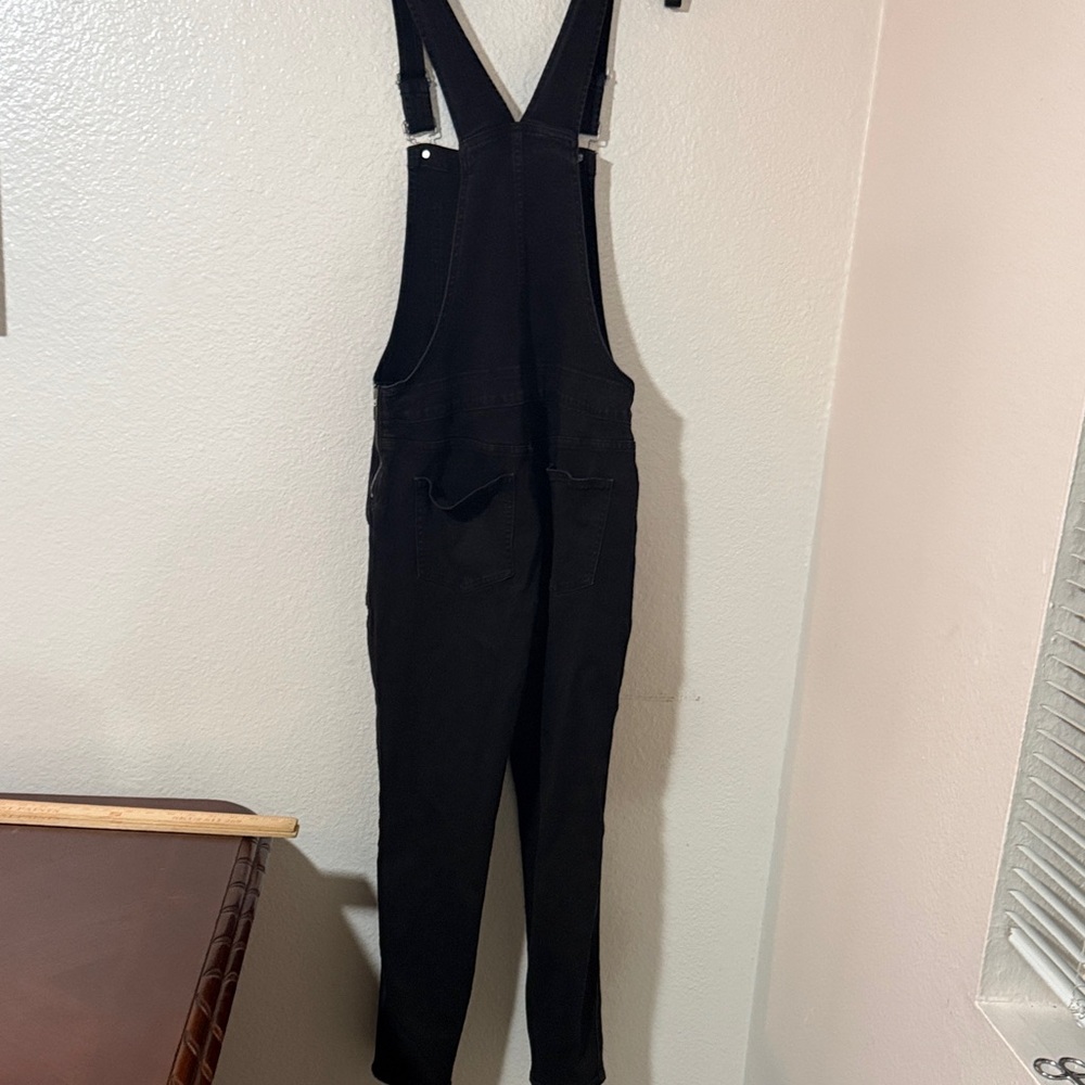 J. Crew Women's Black Denim Overalls - Picture 8 of 12